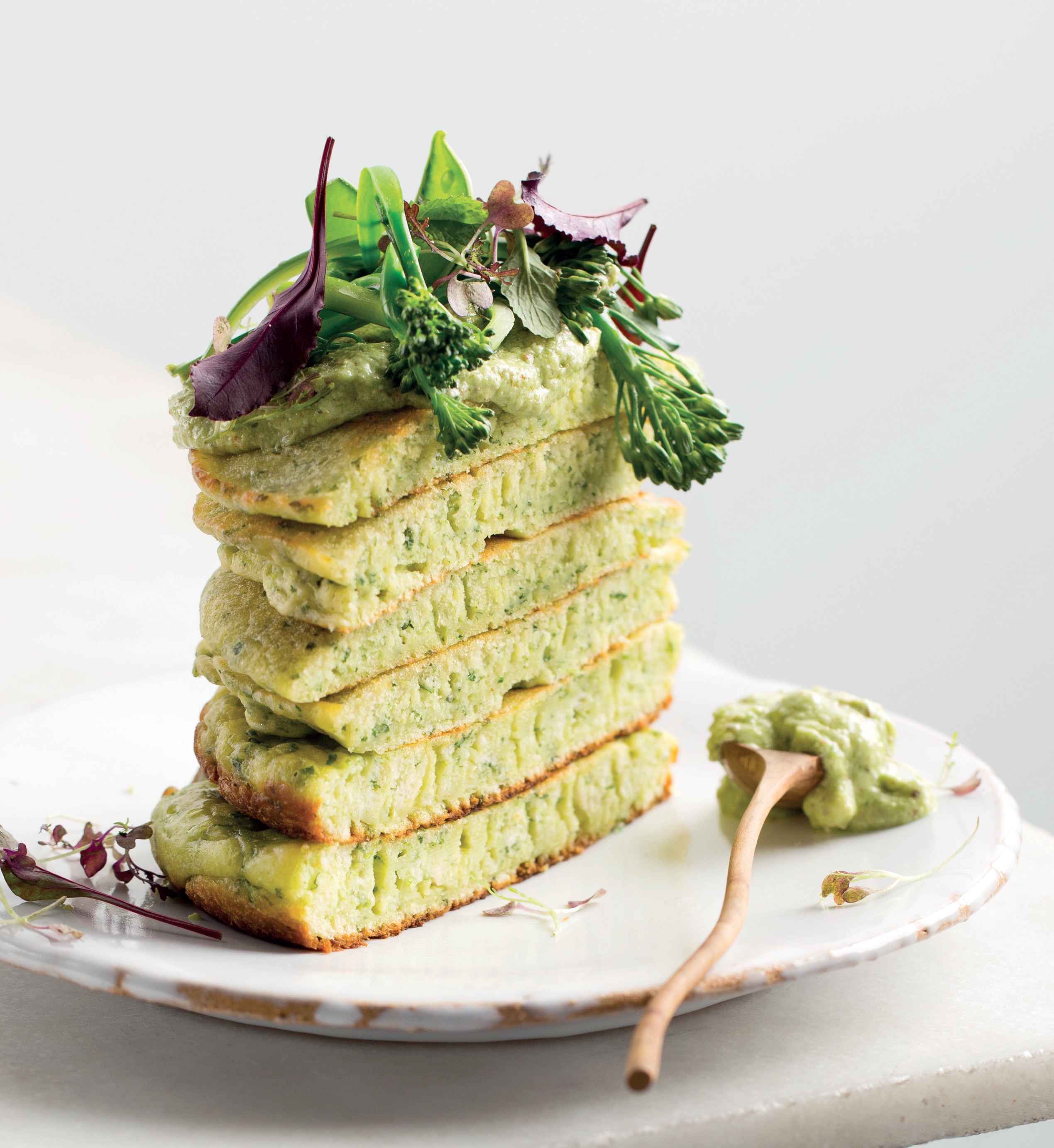 You are currently viewing Japanese pancakes and pea hummus stack