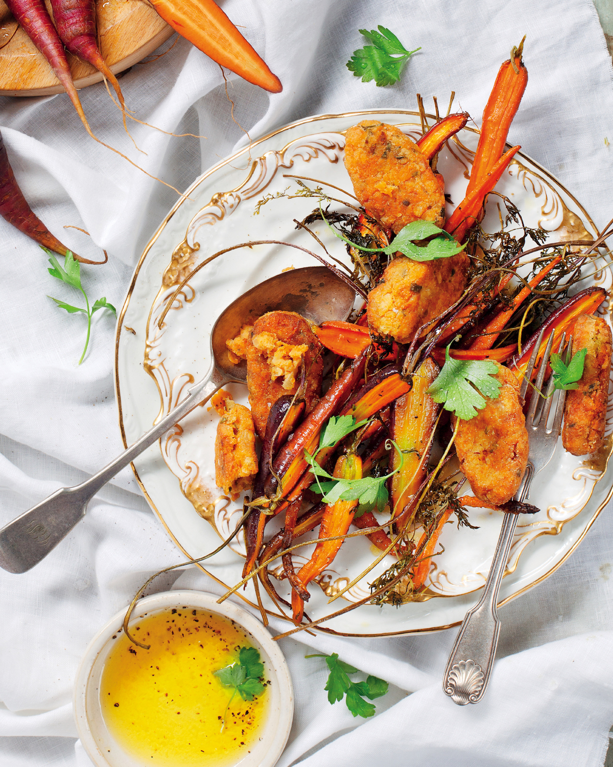 Read more about the article Make meat-free easy with roast carrots and lentil koftas