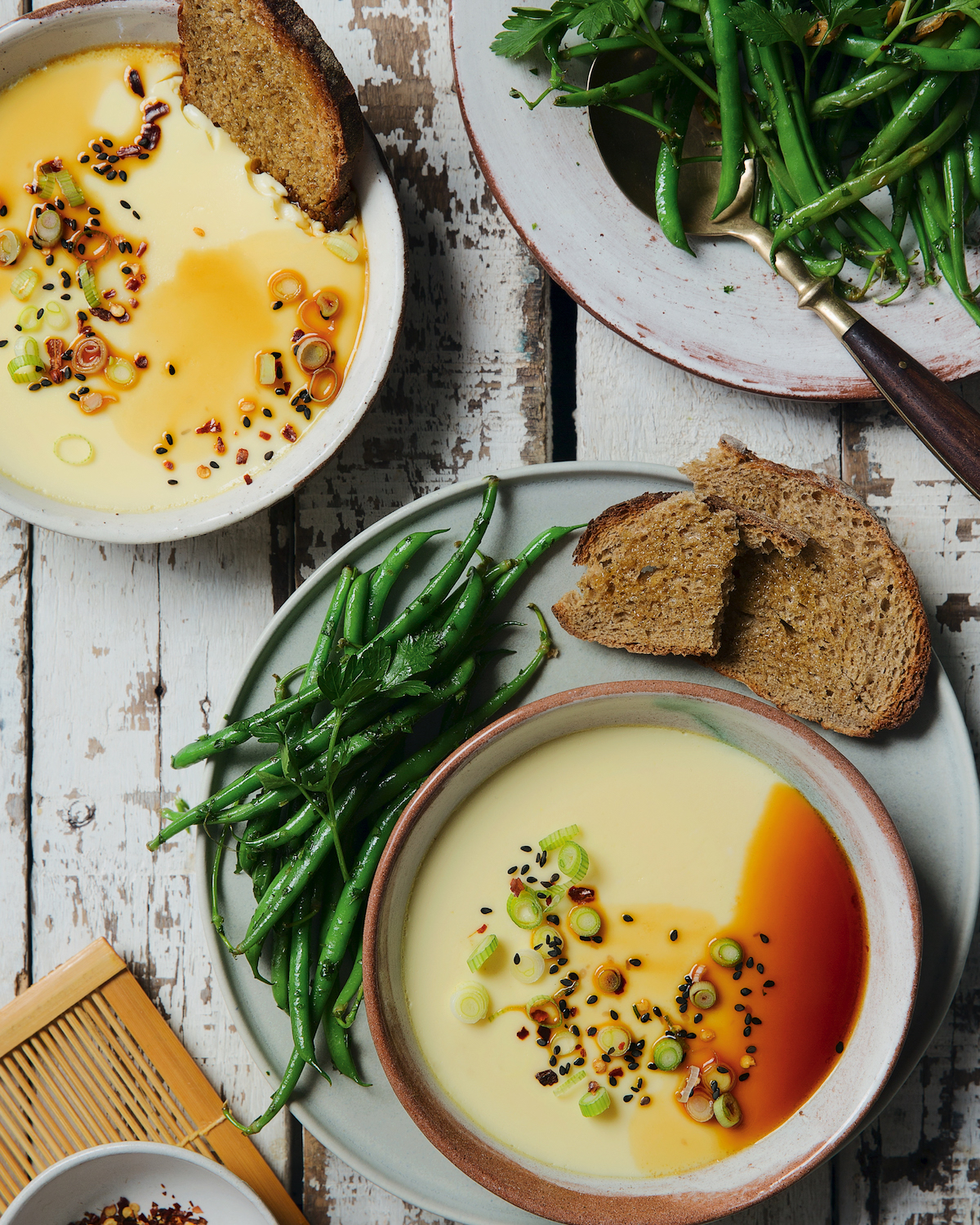 Read more about the article Steamed Chinese eggs with beans and toast