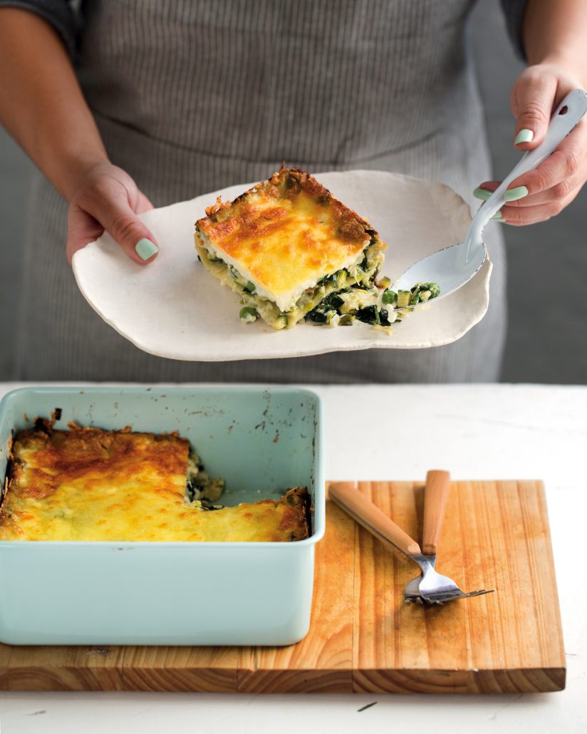 Meat-free baby marrow and spinach lasagne - MyKitchen
