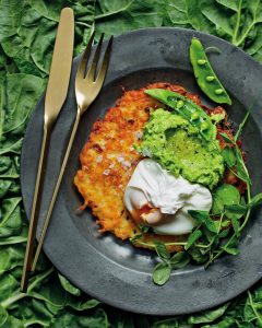 Read more about the article Rösti with creamy smashed peas and poached eggs