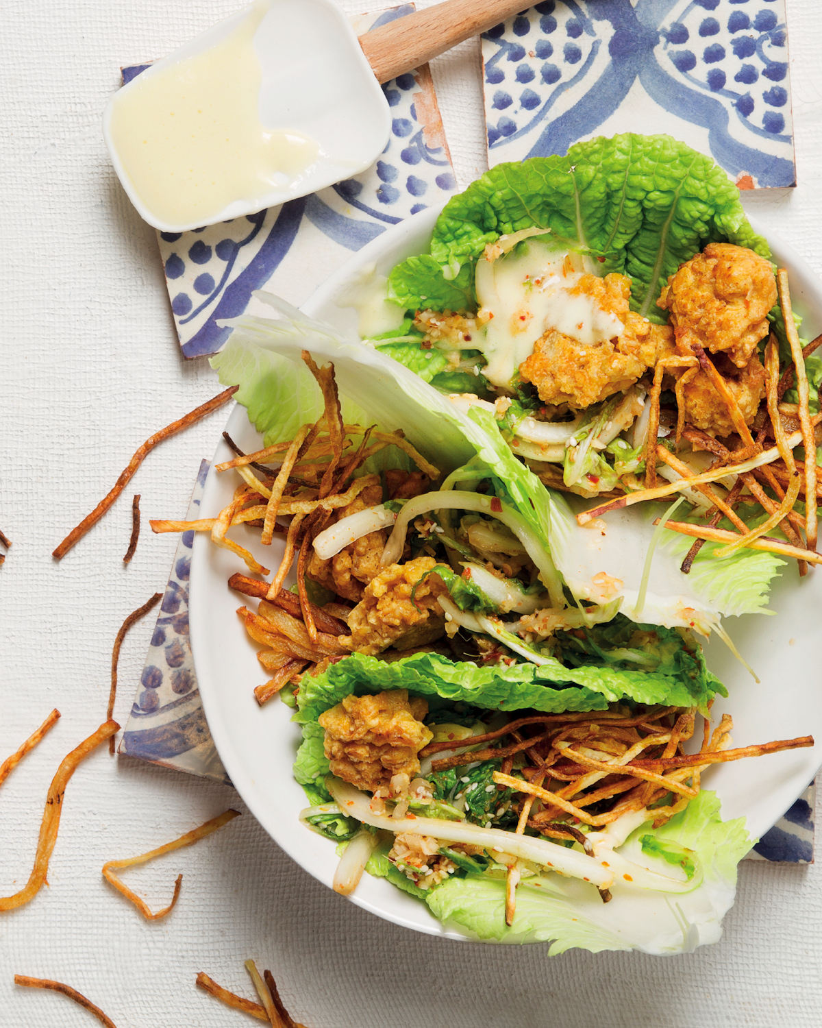 Read more about the article Chickpea fritter & kimchi cabbage wraps