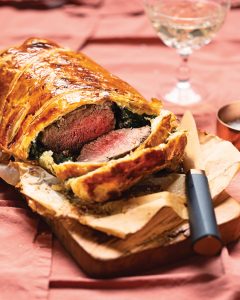 Read more about the article Traditional English beef Wellington with mushroom-Port stuffing