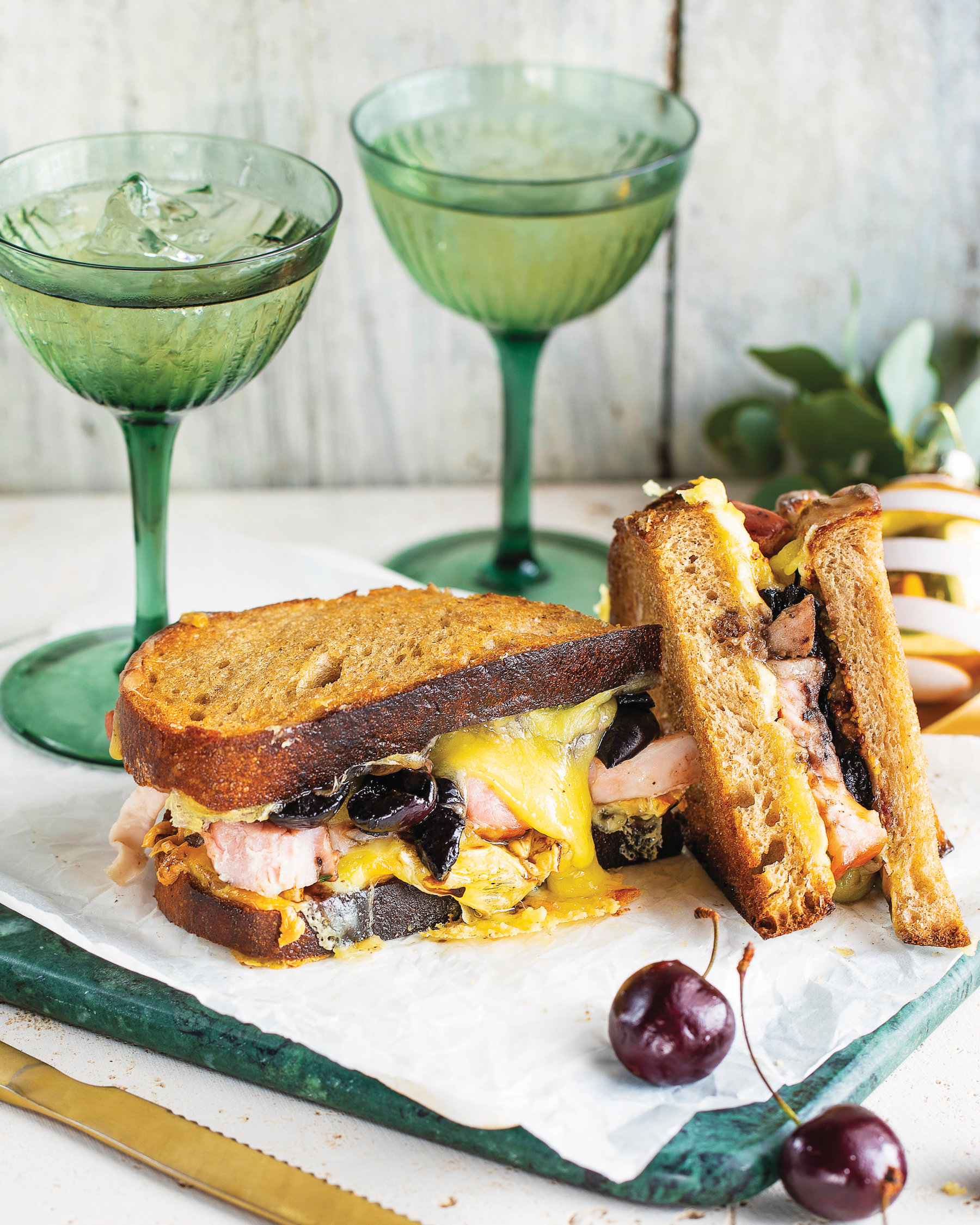 You are currently viewing Leftover gammon toasties with cherries and Brie