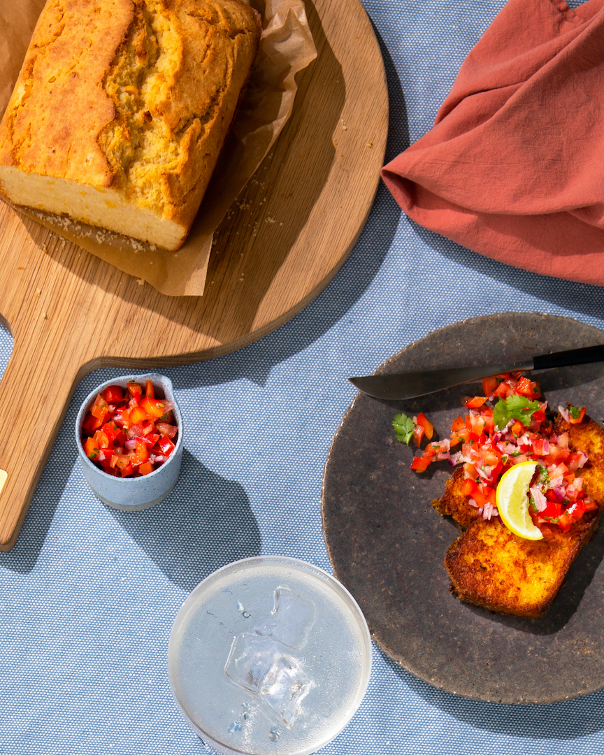 Read more about the article Cornbread French Toast With Salsa