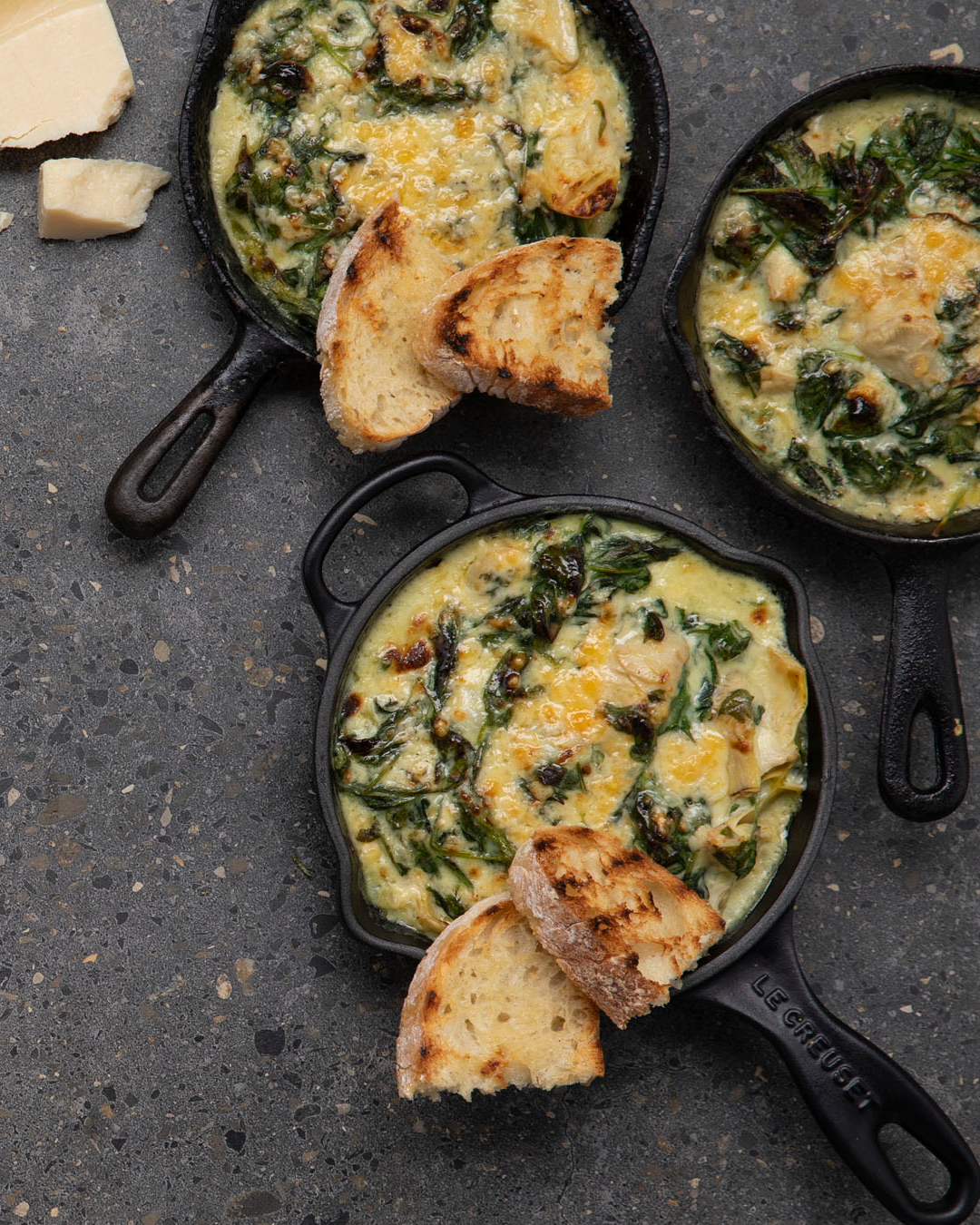 Read more about the article Spinach and artichoke bake with ciabatta