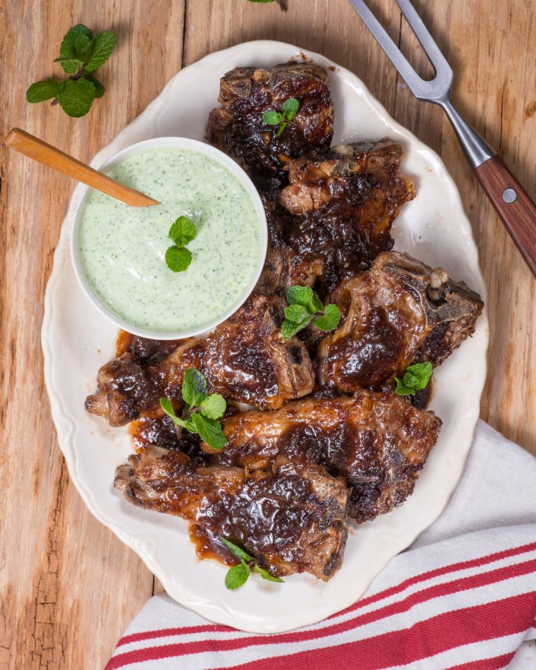 Lamb chops with cranberry balsamic glaze MyKitchen