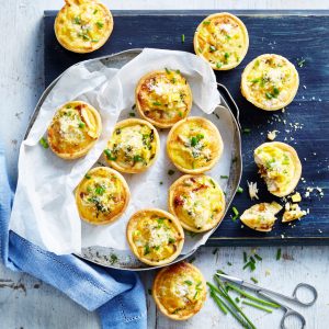 Read more about the article Chicken, corn and chive mini quiches