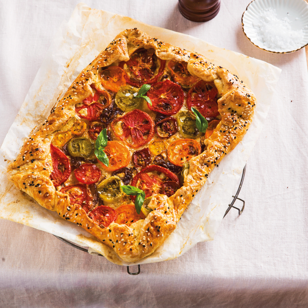 You are currently viewing Tomato & Caramelised Onion Galette