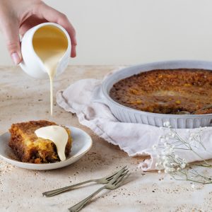 Read more about the article Chocolate & Orange Malva Pudding With Custard