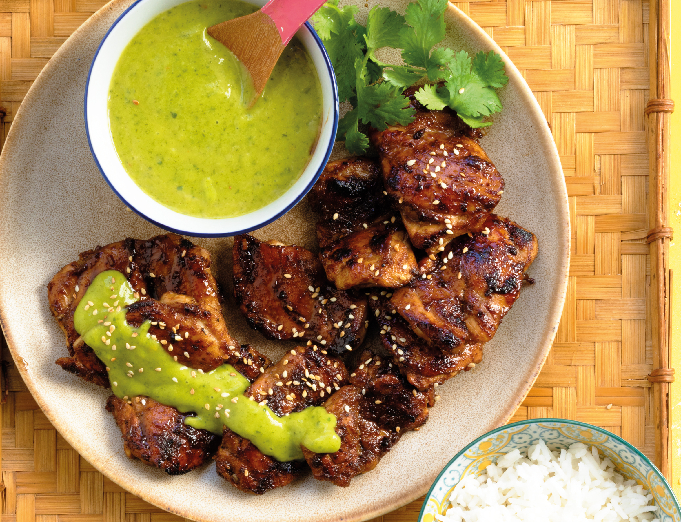 Read more about the article Lemongrass chicken with mango and chilli sauce