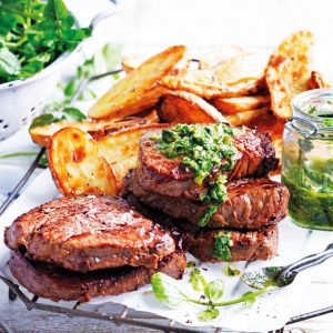 Read more about the article Steak and spuds with salsa verde