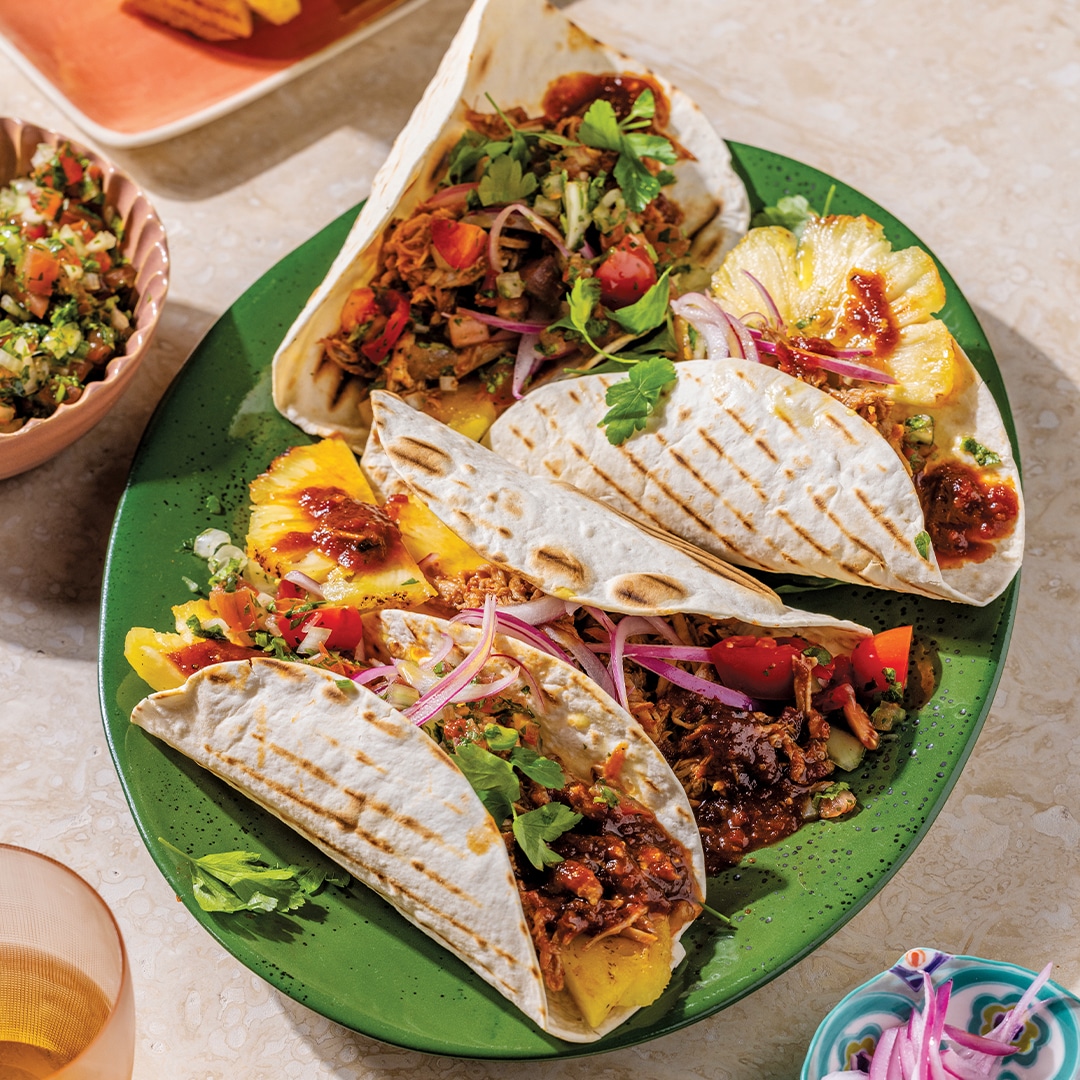 Read more about the article Al Pastor-inspired pulled pork tacos