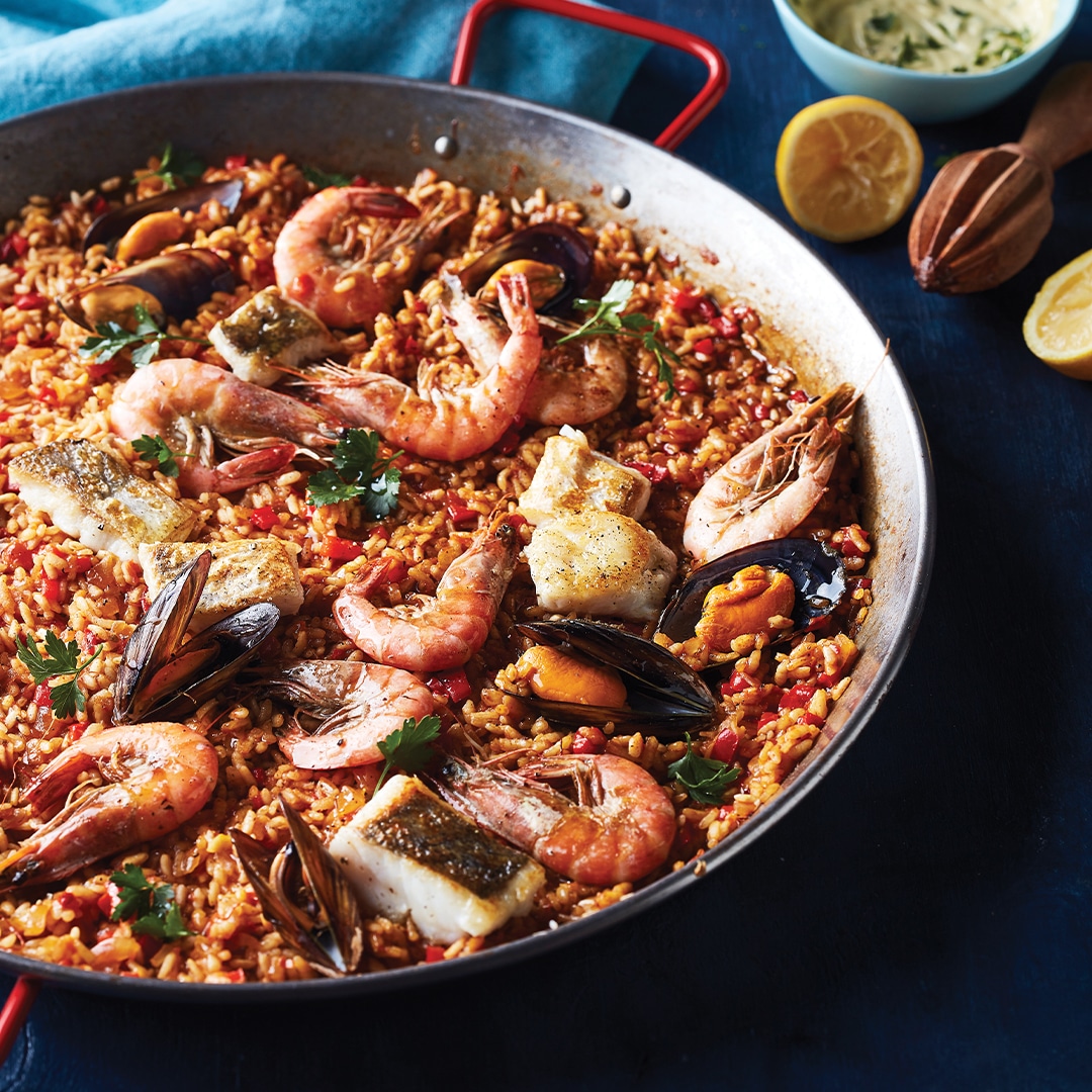 You are currently viewing Seafood paella recipe