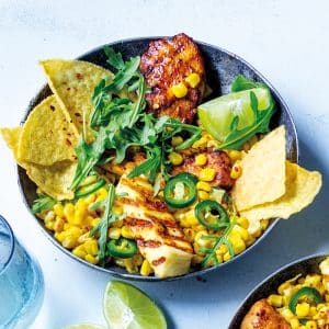 Read more about the article Chicken and corn nacho bowls 