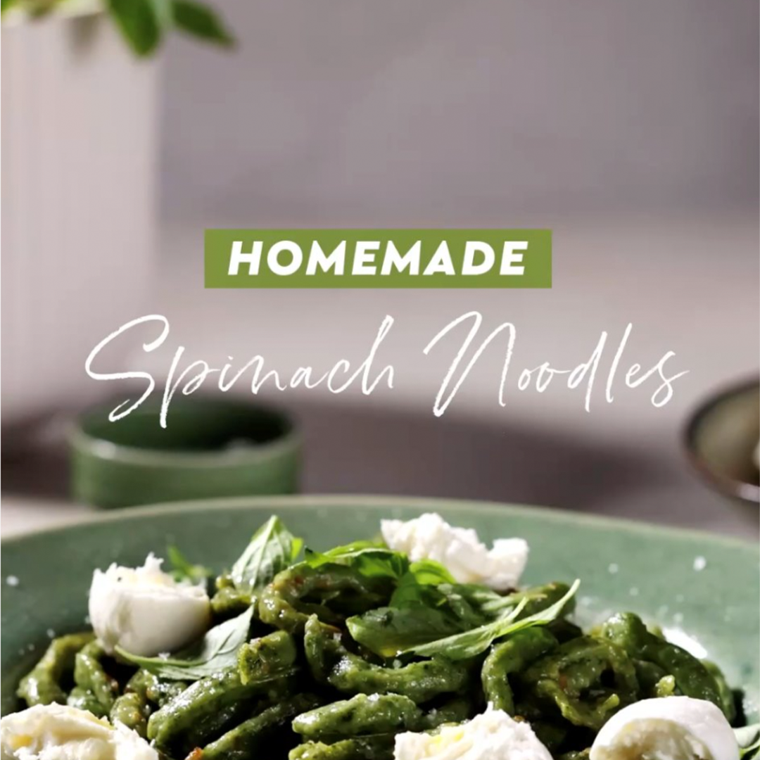 You are currently viewing Home-made spinach noodle pasta