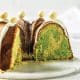 Matcha & white choc marble cake 