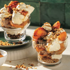 Read more about the article Peach cheesecake cups