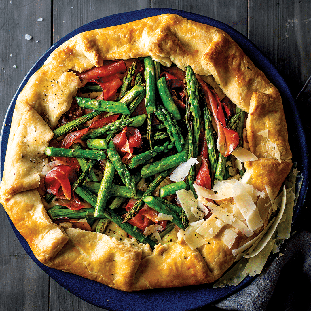 You are currently viewing Asparagus & Proscuiutto Galette