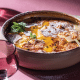 Lemon & granadilla self-saucing pudding  