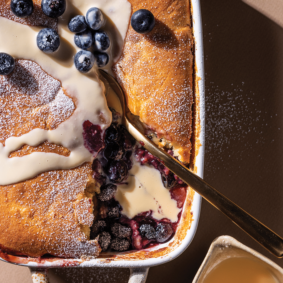 You are currently viewing Berry custard pudding  