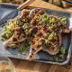 Buttermilk spatchcock with chunky olive gremolata