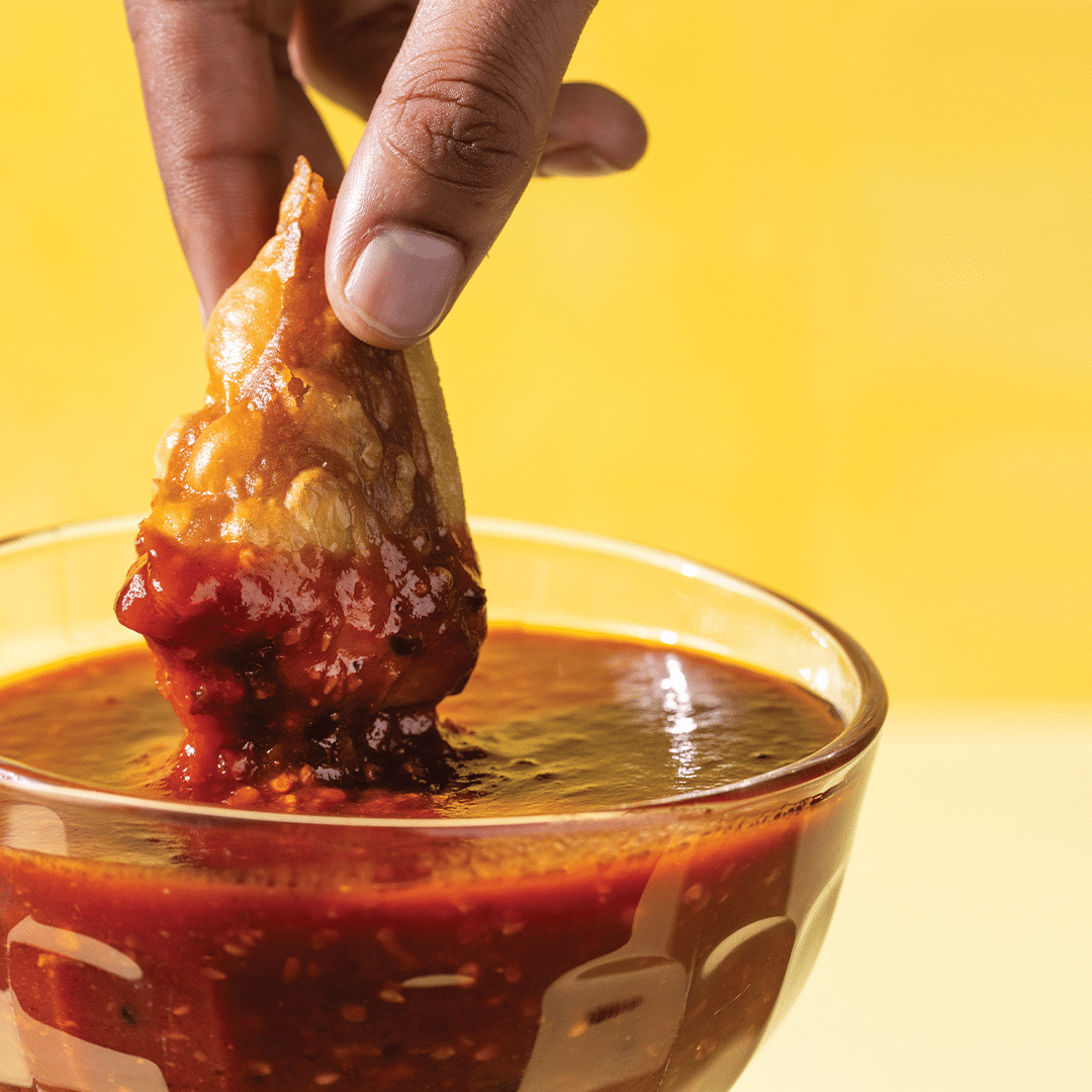 You are currently viewing Spicy potato samosas  