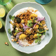 Summer salad inspo: Curried sorghum salad on cumin yoghurt