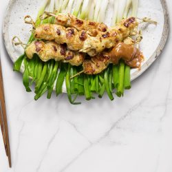 Chicken satay kebabs